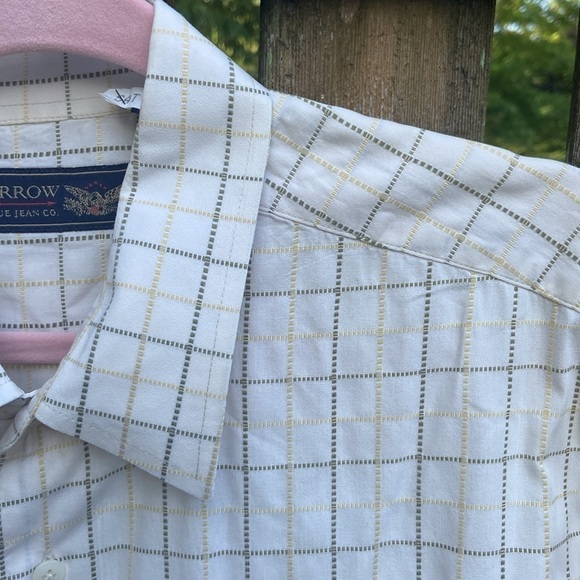 Mens Arrow Jeans Co Cotton XLT Button Down Shirt With Pocket VG - Picture 2 of 4
